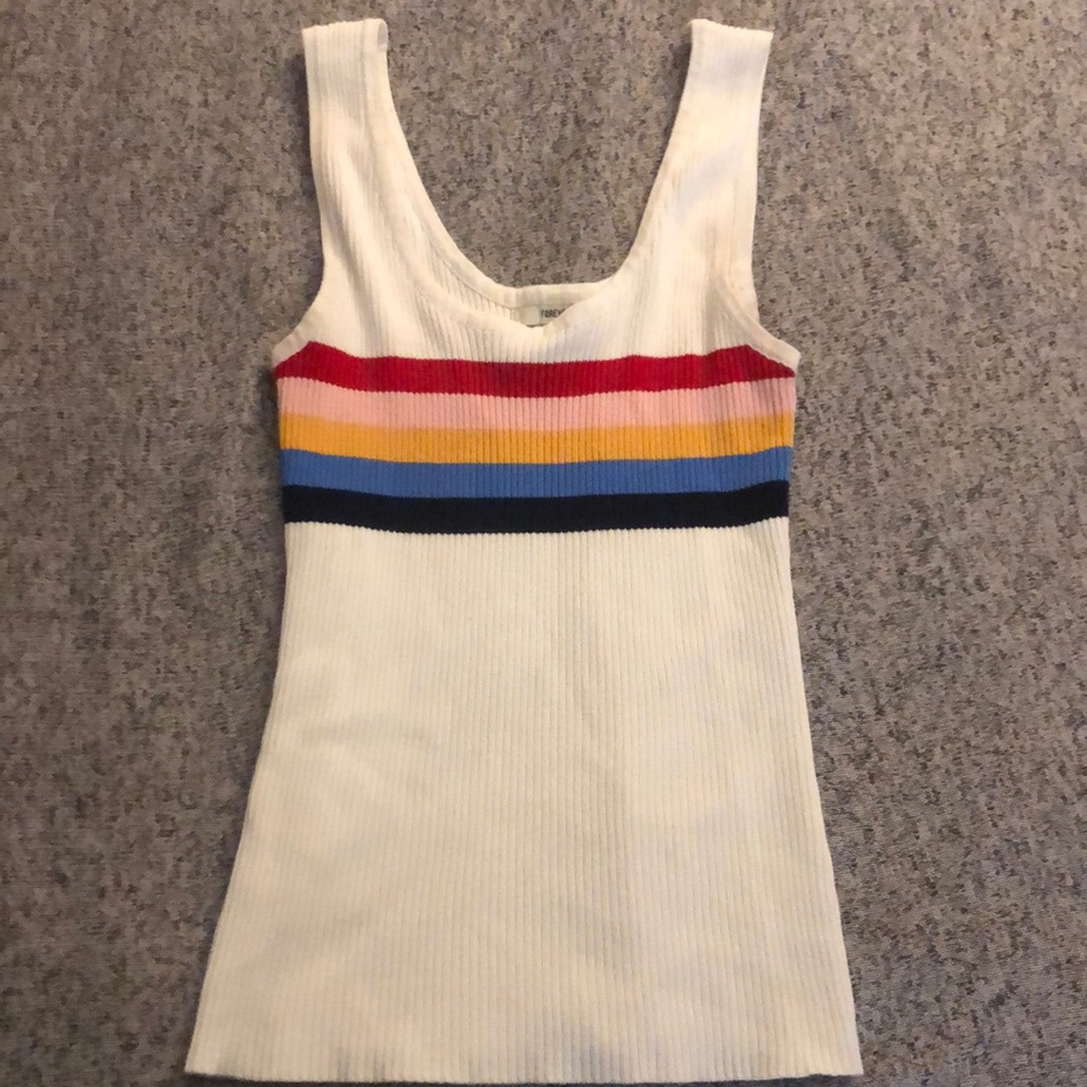 White rainbow tank